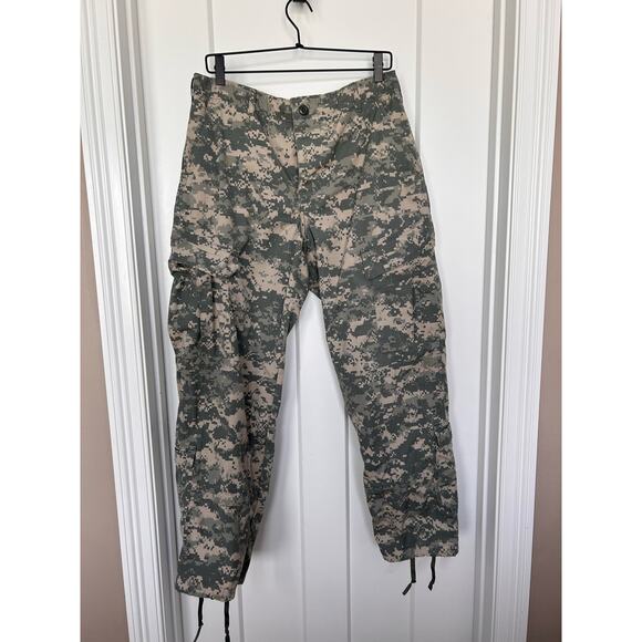 Men's Camo Army Combat Cargo Pants Medium Short Multicolor Size 31/35 - Picture 1 of 14